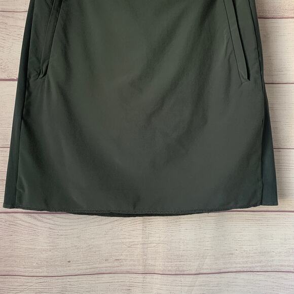 Athleta Sage Green Brooklyn Stretch Mini Skort Zipper Pockets Golf Tennis Size 2 - Picture 3 of 16